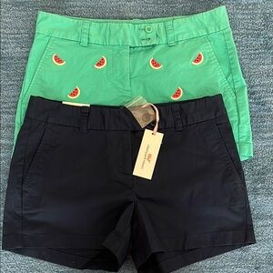 NWT Navy Dayboat shorts and EUC watermelon Dayboat shorts